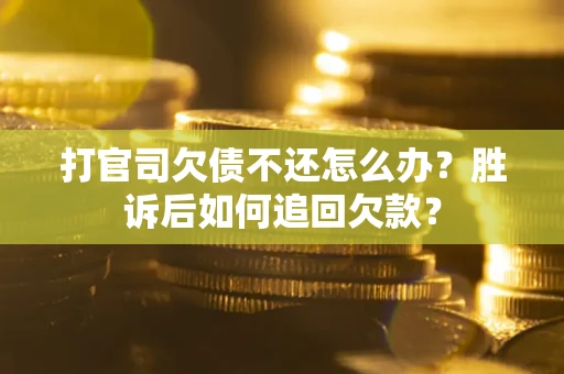 北京打官司欠债不还怎么办？胜诉后如何追回欠款？