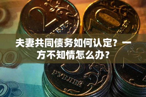 北京夫妻共同债务如何认定？一方不知情怎么办？
