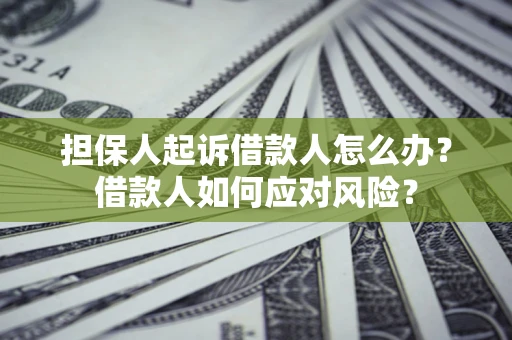 北京担保人起诉借款人怎么办？借款人如何应对风险？