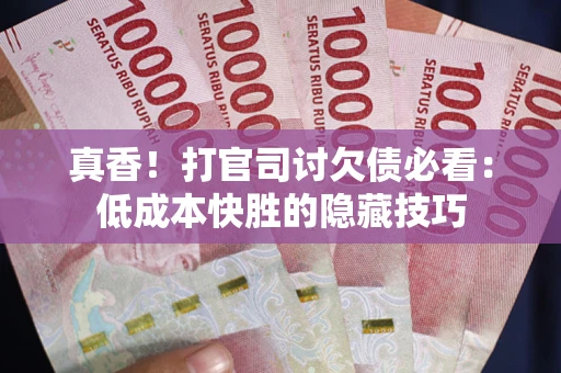 北京真香！打官司讨欠债必看：低成本快胜的隐藏技巧