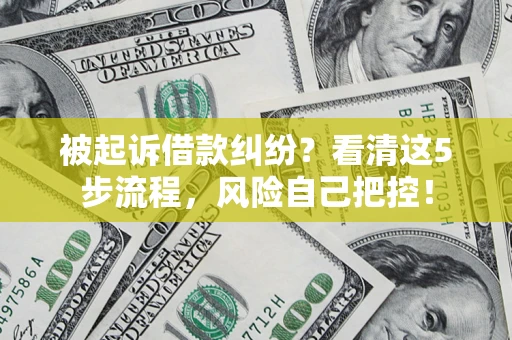 北京被起诉借款纠纷？看清这5步流程，风险自己把控！